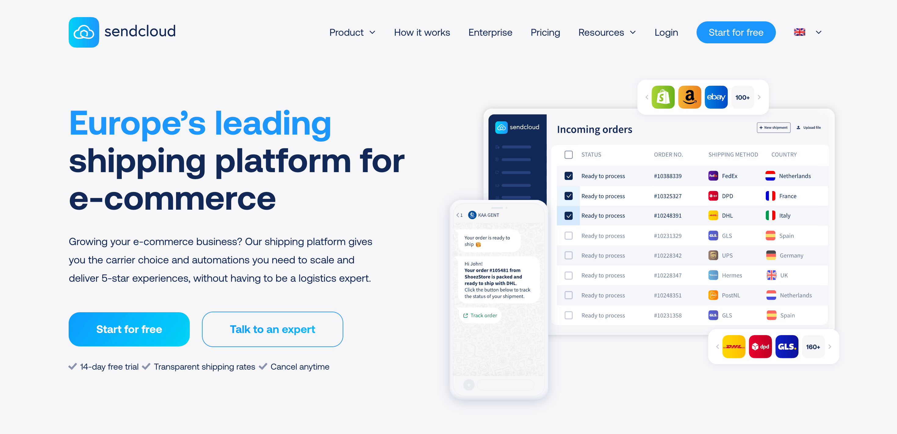 Sendcloud – Best for European Ecommerce Shipping